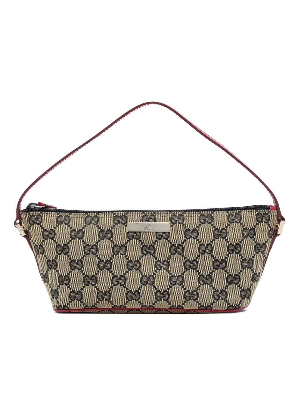 Gucci Gg Canvas Boat Pre-Loved Shoulder #348165G56B